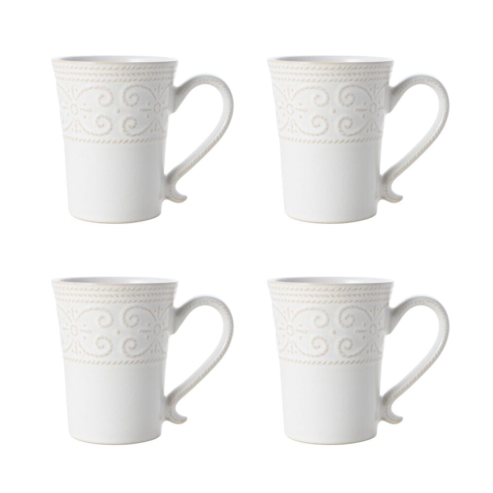 Abby White 16 Piece Dinnerware Set, Service for 4