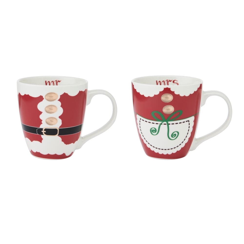 Mr. & Mrs. Santa Claus Set of 2 Mugs
