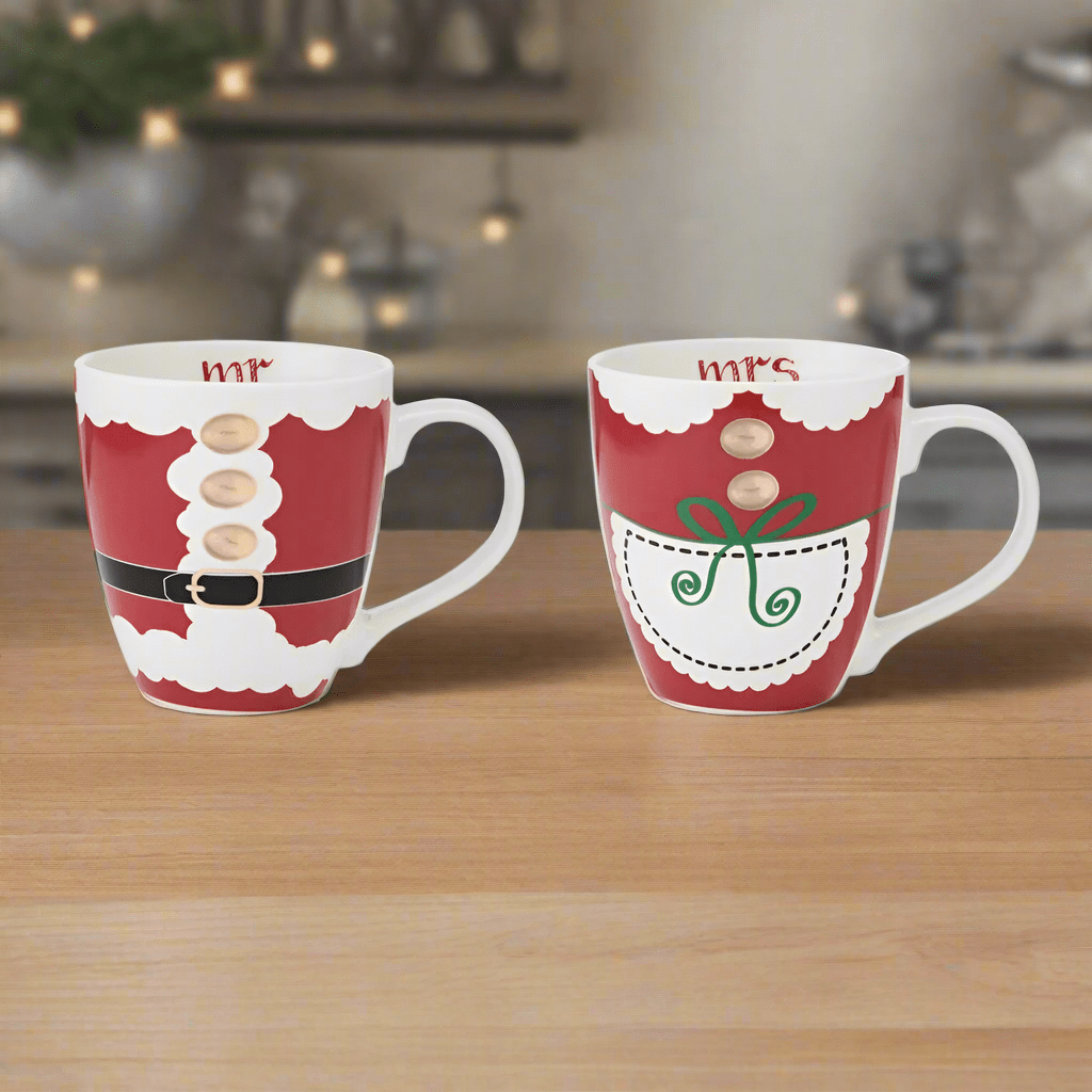 Mr. & Mrs. Santa Claus Set of 2 Mugs