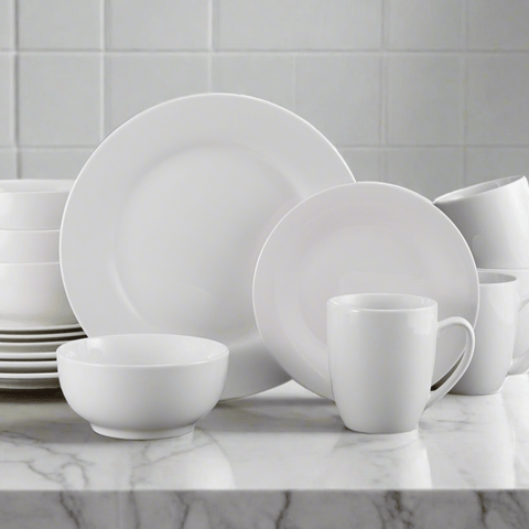 藤原 志鈴香 Set of 4 rim plates, 23cm 5276341_16pcs_Lifestyle_1_e416