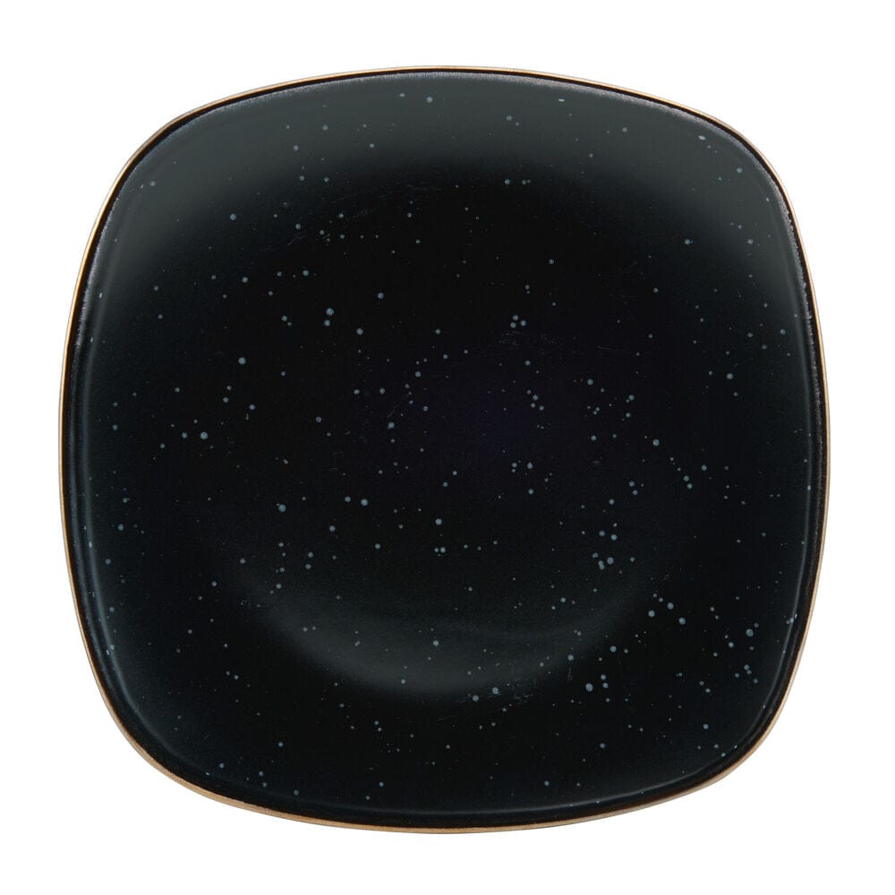 Decker Black 16 Piece Dinnerware Set, Service for 4