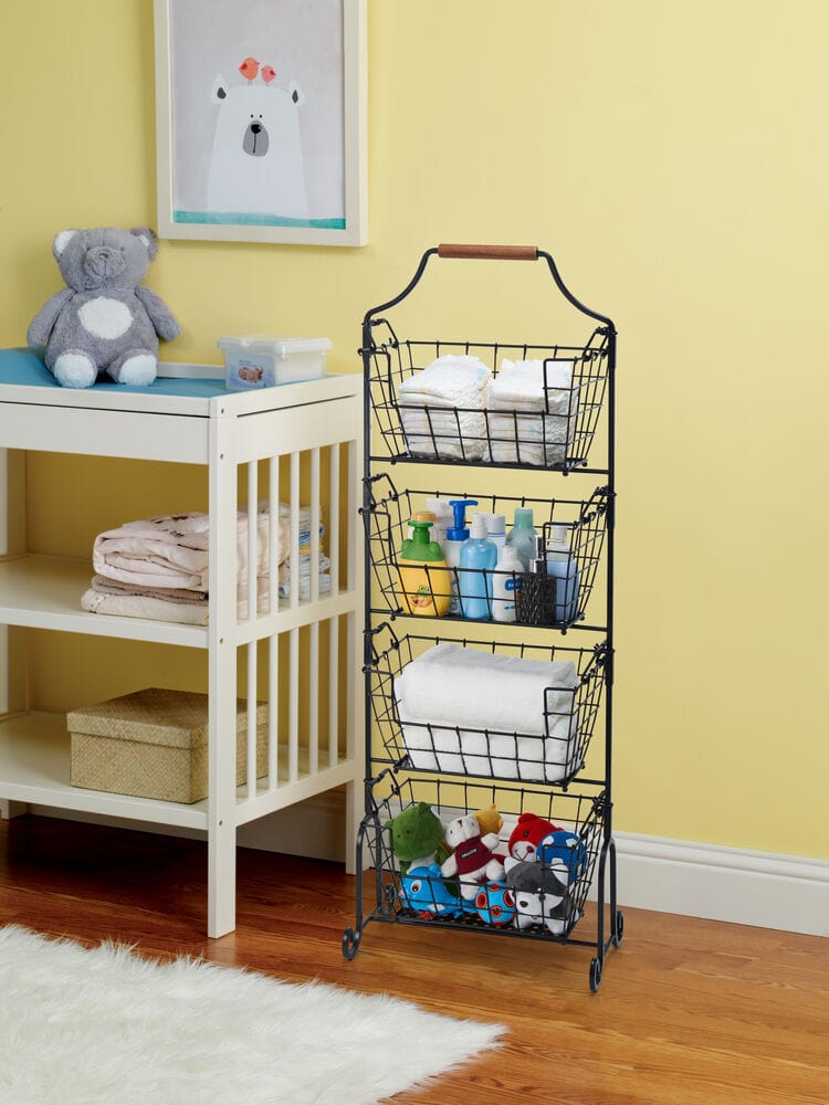 Laguna 4 Tier Adjustable Standing Storage Rack