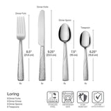 Loring 34 Piece Flatware Set Service for 8 Pfaltzgraff