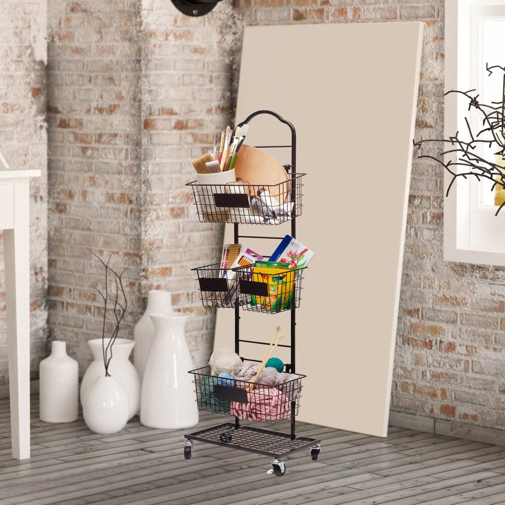 Mercato 3 Tier Adjustable Storage Rack with Chalkboard Plates – Pfaltzgraff