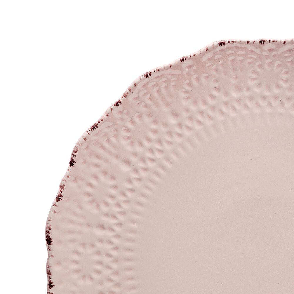 Chateau Pink Set of 4 Dinner Plates