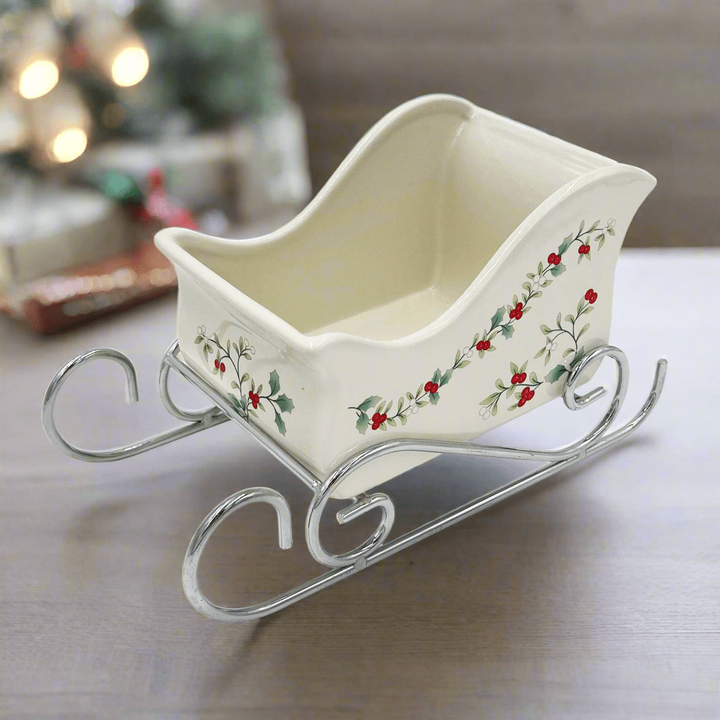 Winterberry® Sleigh Candy Dish