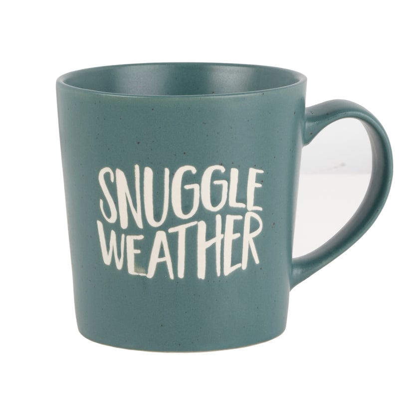 Sentiment Mugs Green Snuggle Weather Mug
