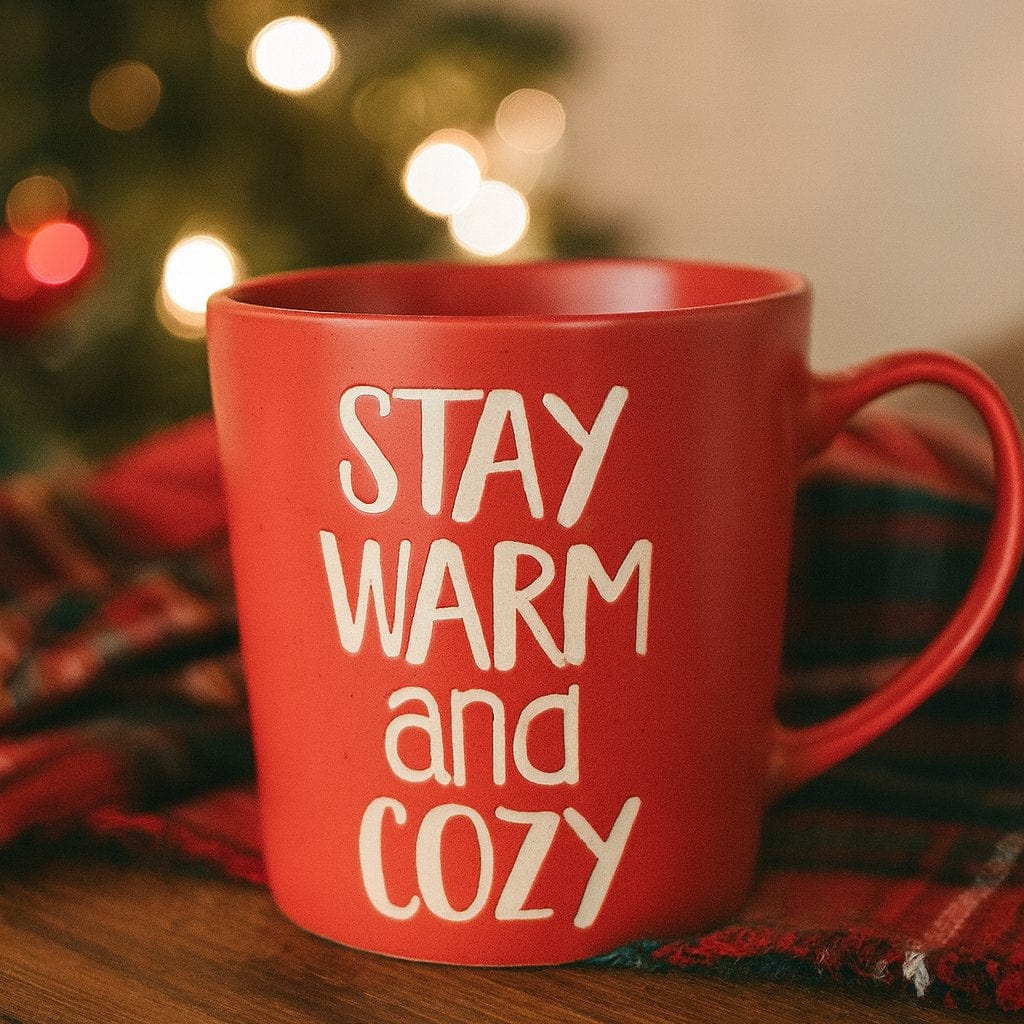 Sentiment Mugs Red Snuggle Weather Mug