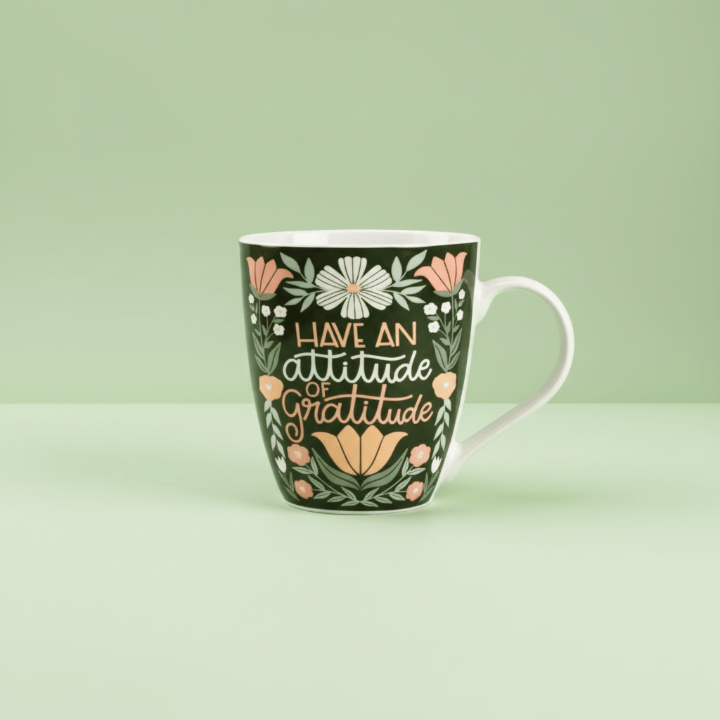 Sentiment Mugs Attitude of Gratitude Mug