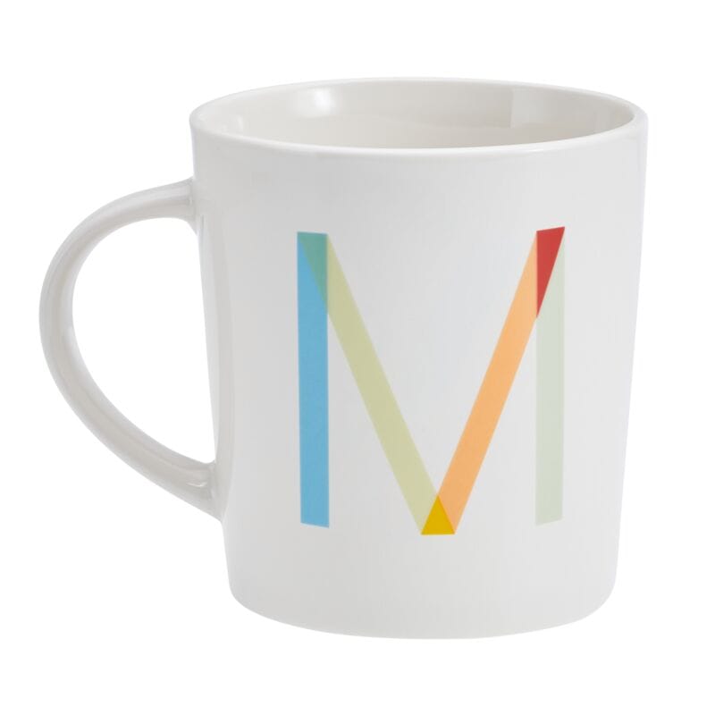 Sentiment Mugs Letter M Monogram Mug