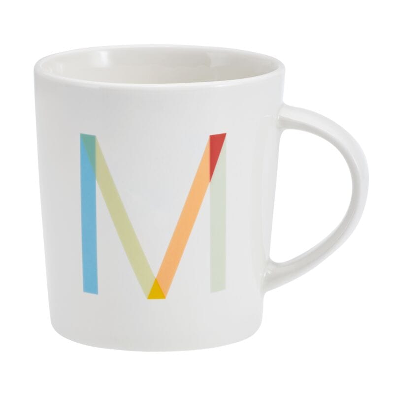 Sentiment Mugs Letter M Monogram Mug
