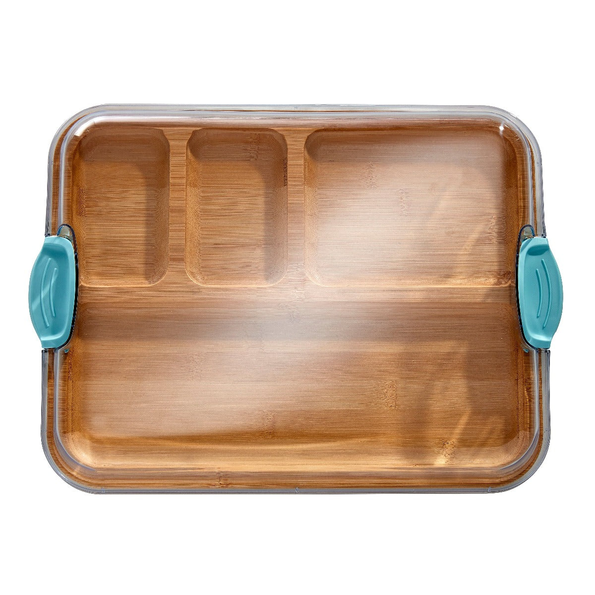thumbnail image 2 of FARBERWARE Build-a-Board Bamboo Cutting Board - 5 Compartment Charcuterie Board With Locking Lid 2 of 6