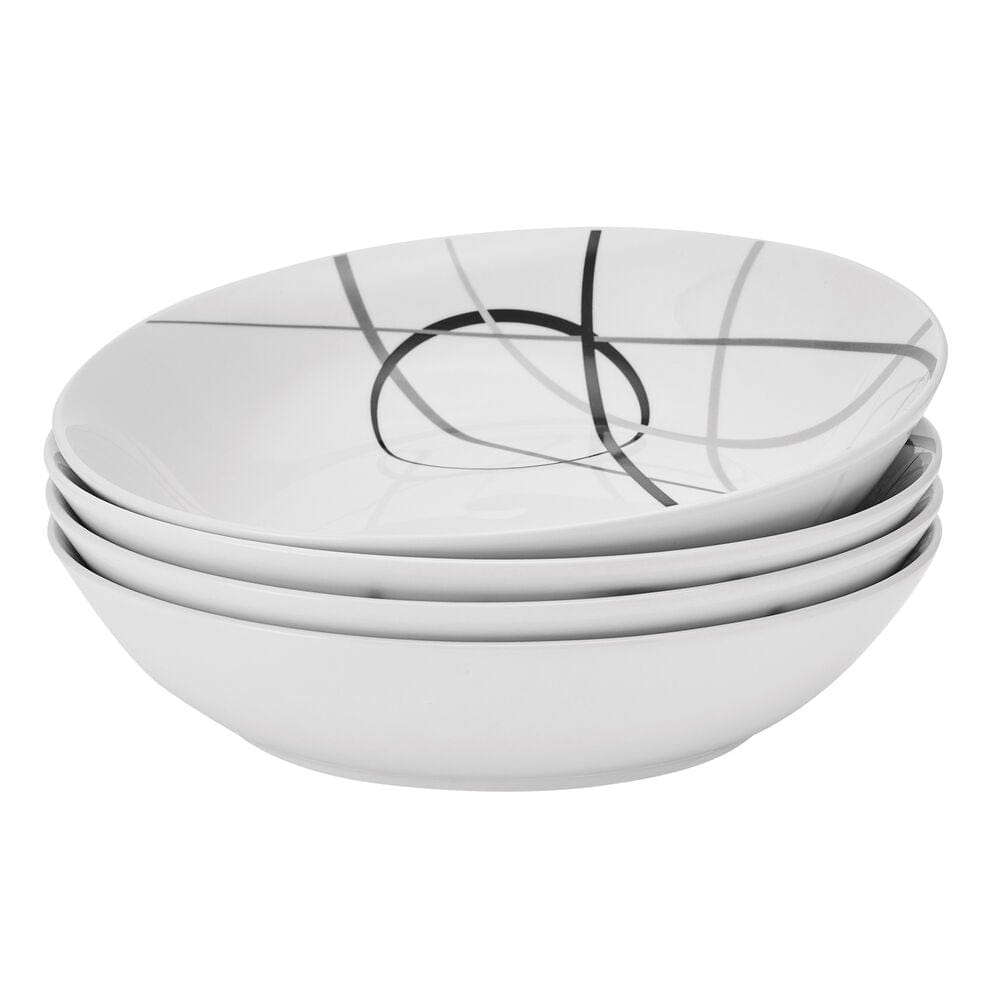 Circles Set of 4 Pasta Bowls