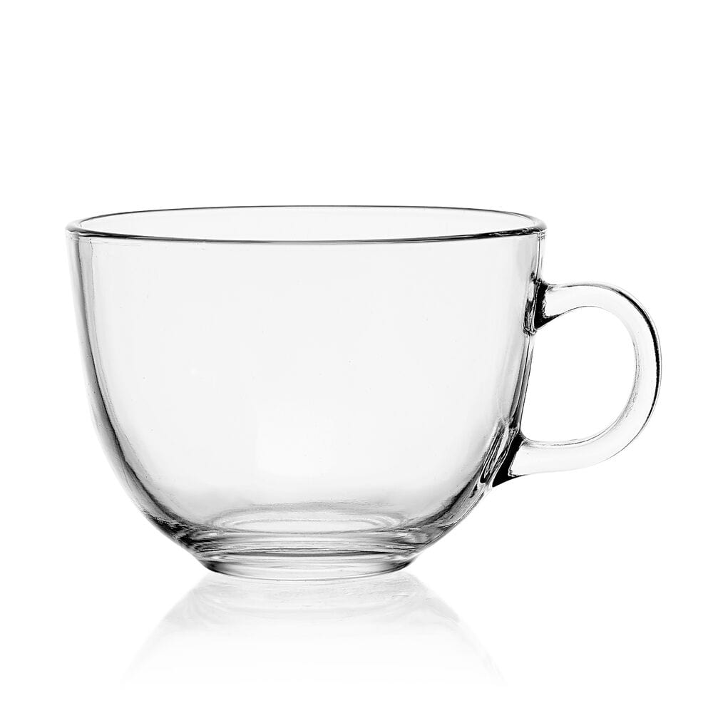 Glass Set of 4 Mugs