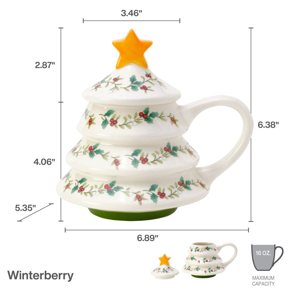 Winterberry® Tree Figural Covered Mug