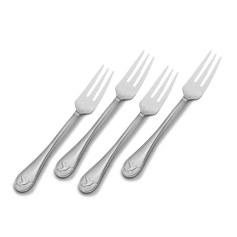 Hummingbird Set of 4 Appetizer Forks