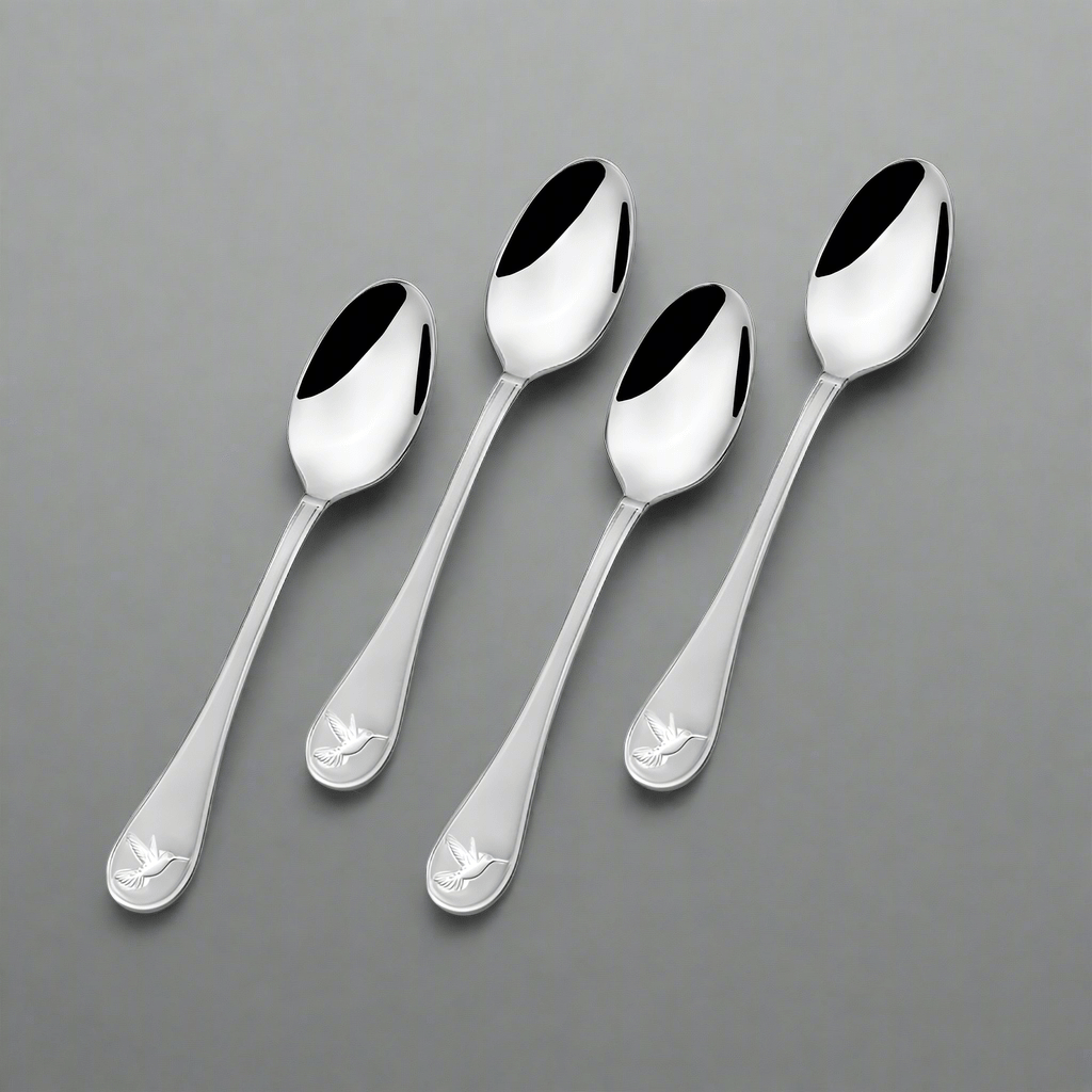 Hummingbird Set of 4 Mini Coffee Spoons