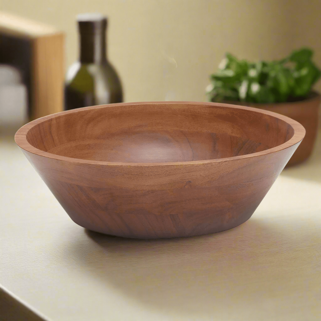 Acacia Wood Vegetable Serve Bowl
