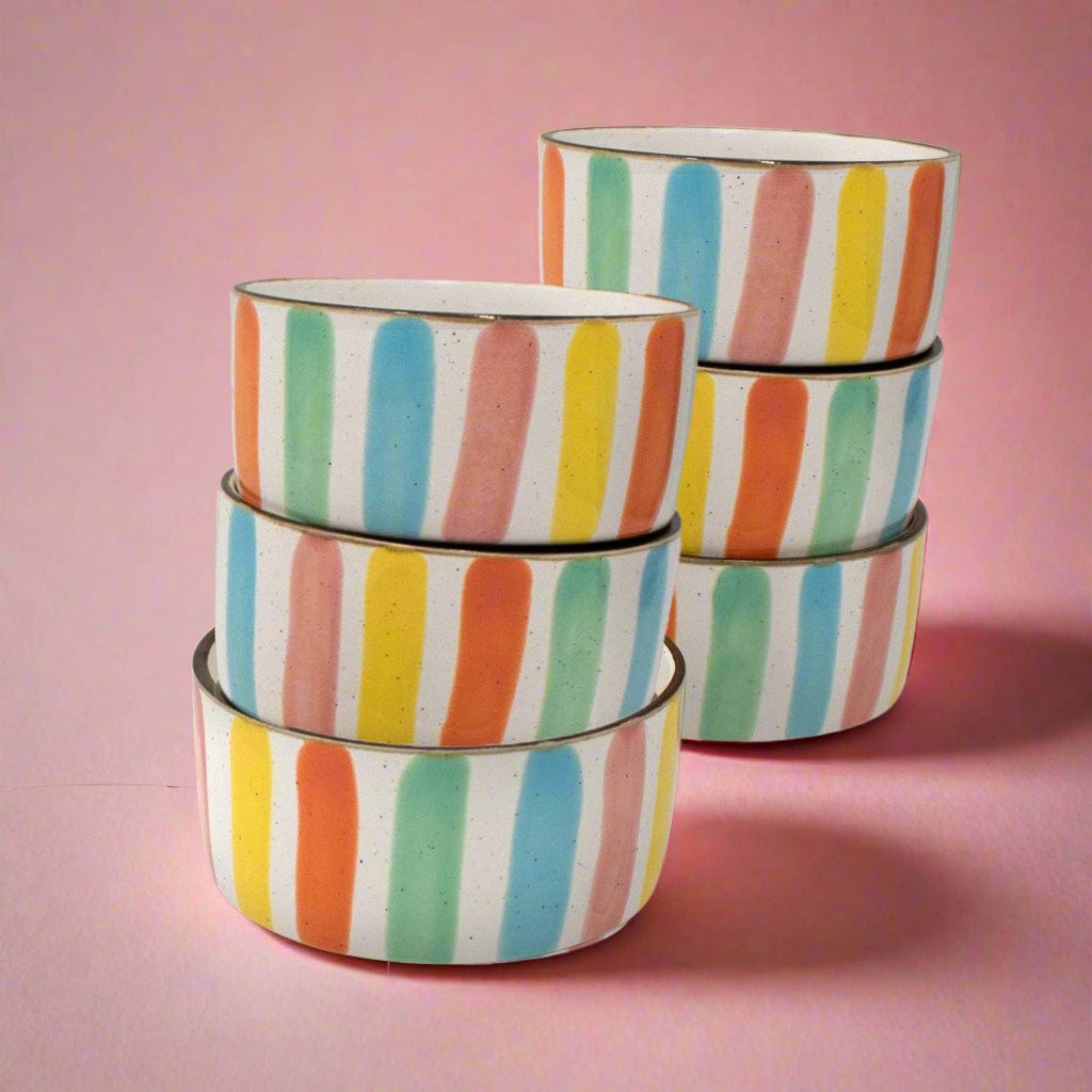 Darbie Angell Happy Spring Summer Set of 6 Fruit Bowls
