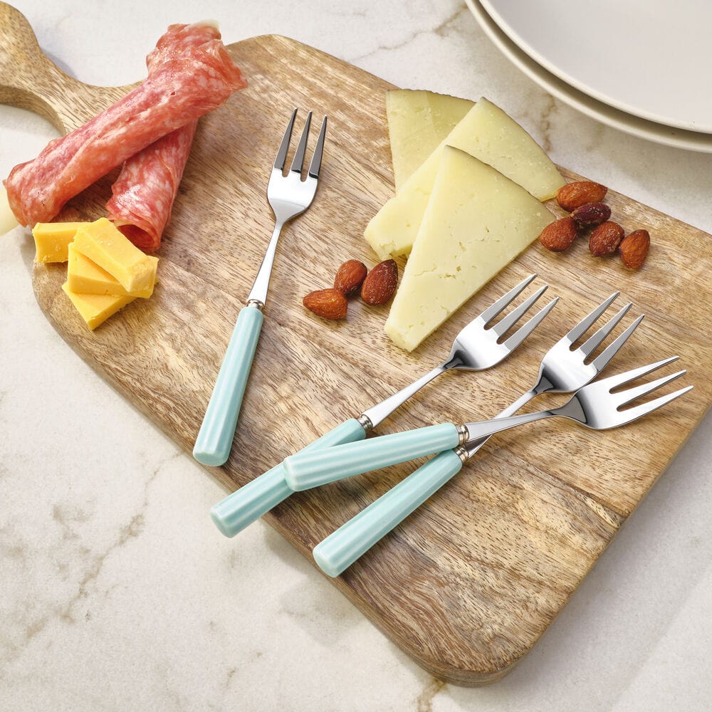 Darbie Angell Happy Set of 4 Appetizer Forks