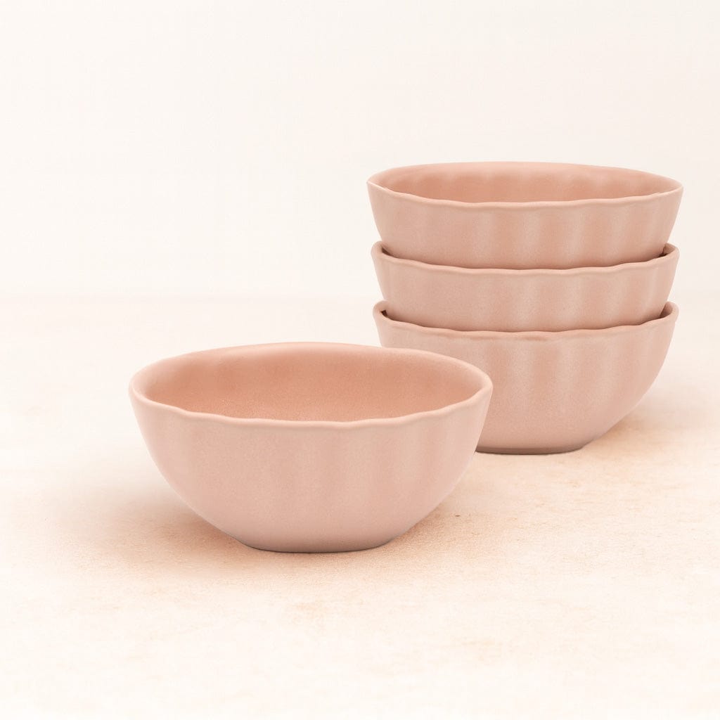 Darbie Angell Lady Blush Set of 4 Oval Snack Bowls