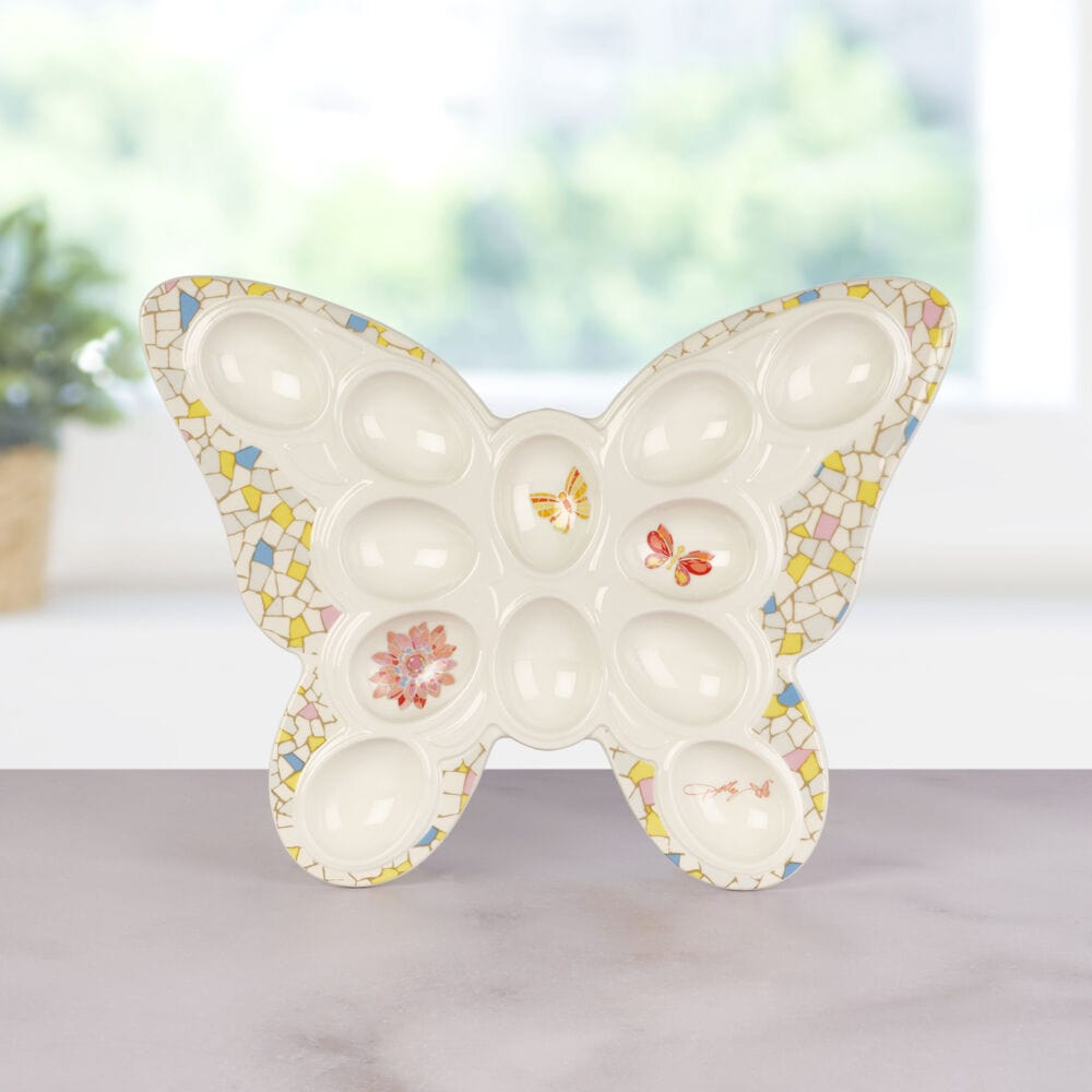 Dolly Parton Mosaic Butterfly Deviled Egg Tray