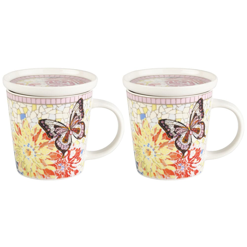 Dolly Parton Mosaic Set of 2 Mugs with Lid