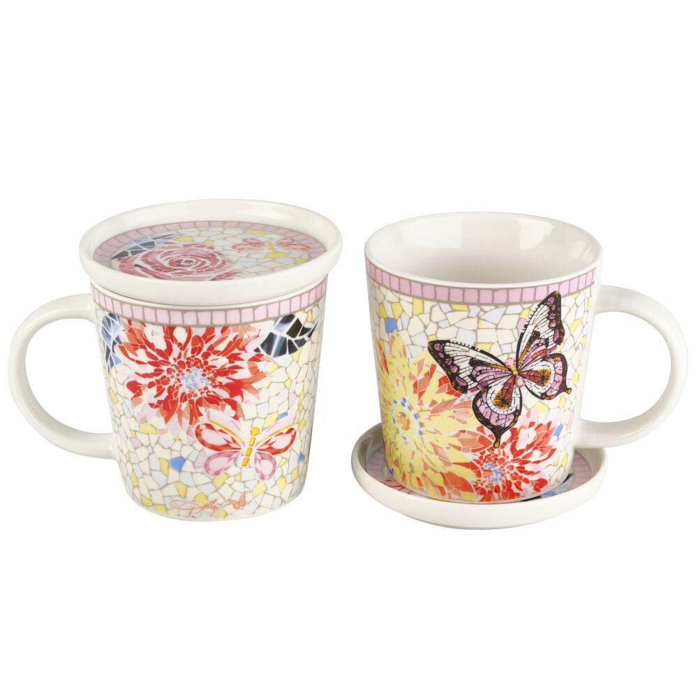 Dolly Parton Mosaic Set of 2 Mugs with Lid