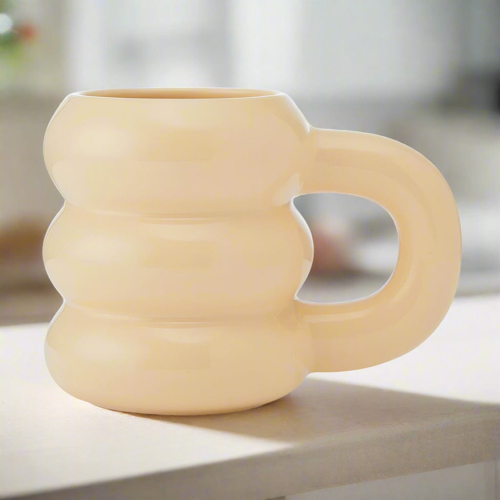 Yellow Rounded Cloud Mug