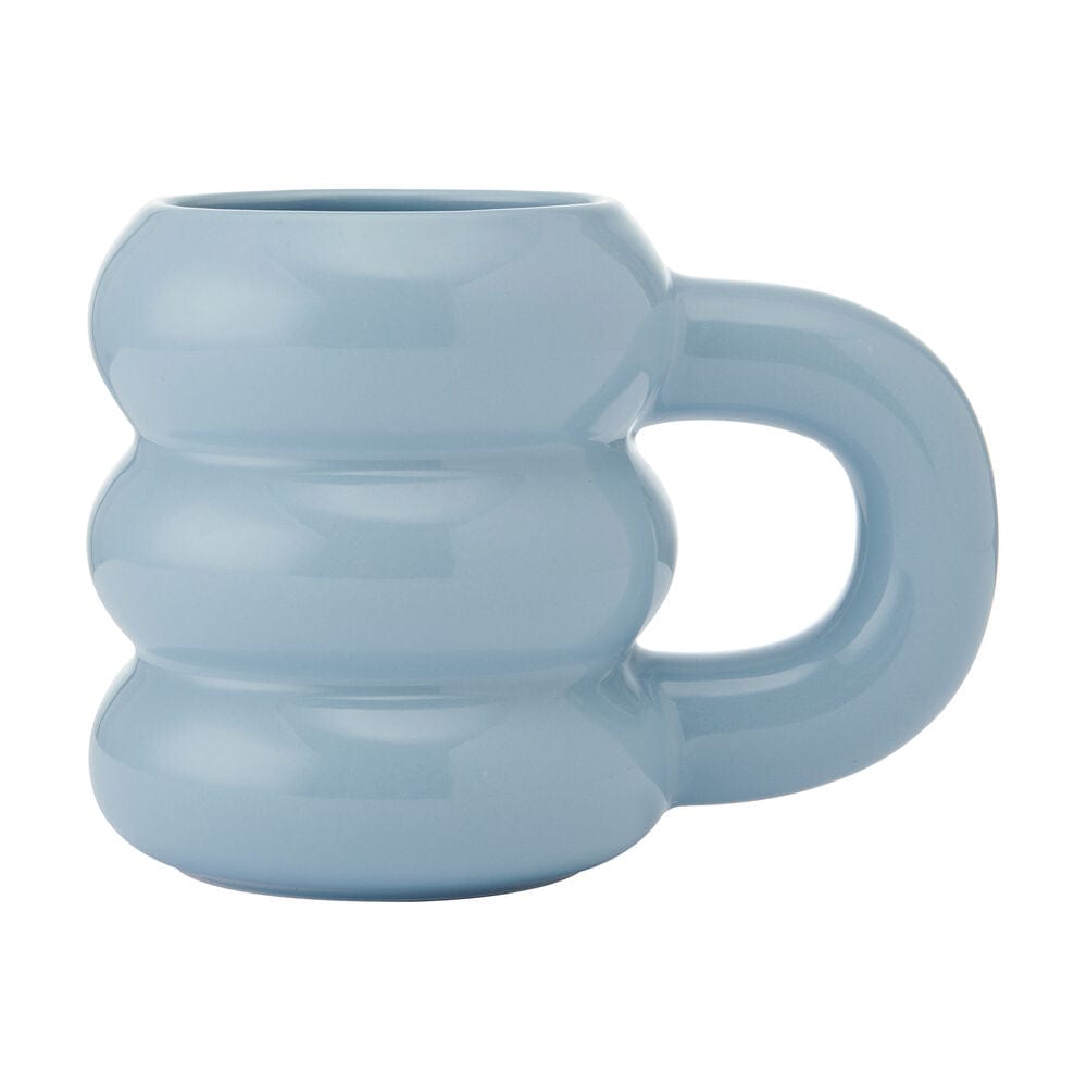Blue Rounded Cloud Mug