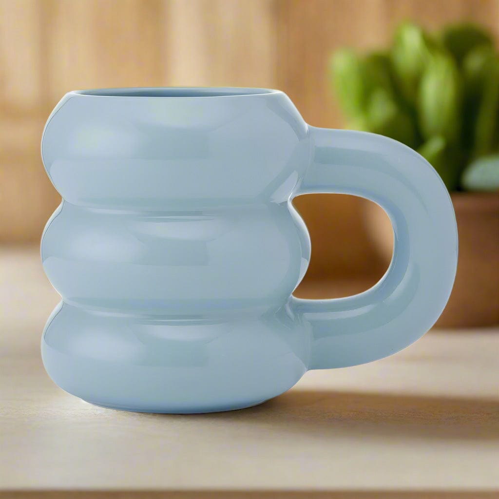 Blue Rounded Cloud Mug