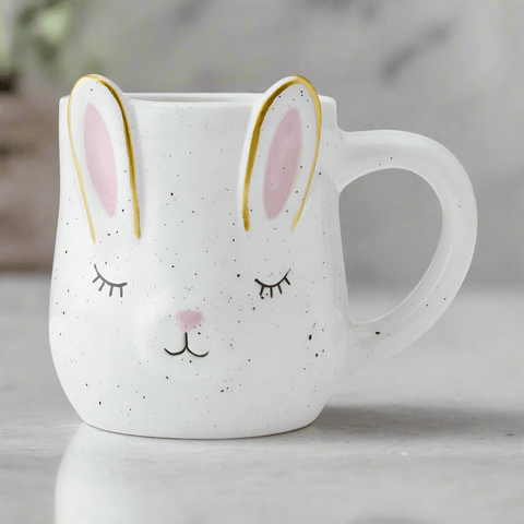1996 winterthur coffee pot with rabbits and 4 mugs Rabbit Figural Mug