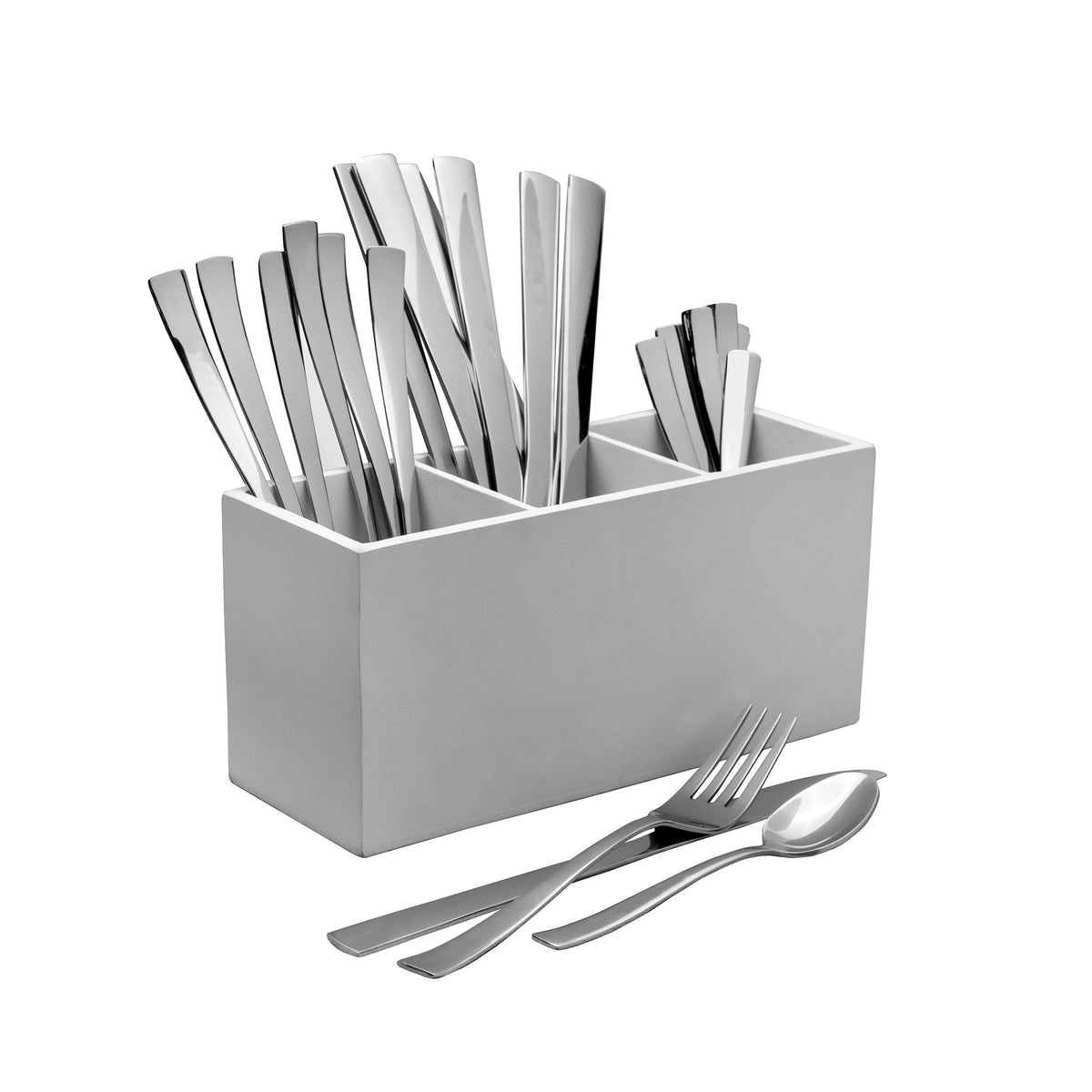 Meriden 24 Piece Flatware Set with Caddy, Service for 8