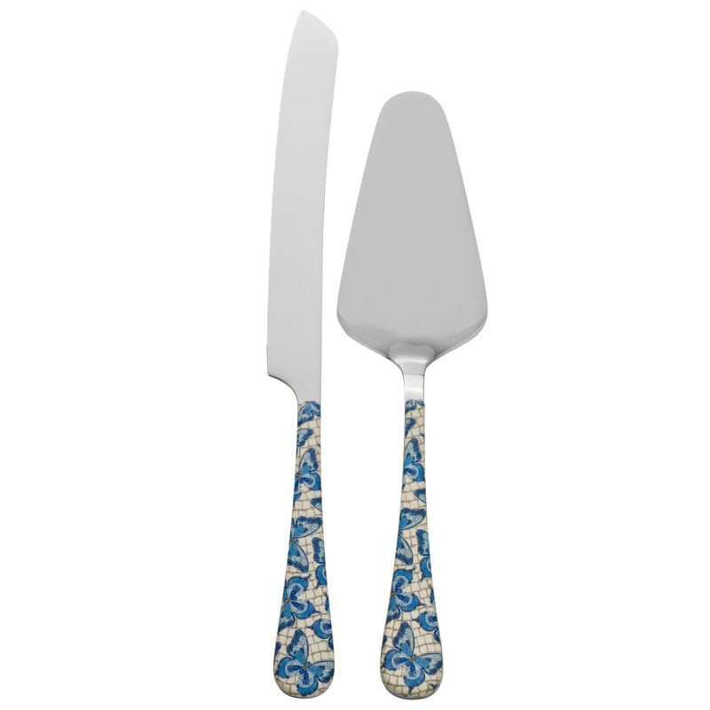 Dolly Parton Mosaic Butterfly 2 Piece Cake Knife and Server Set