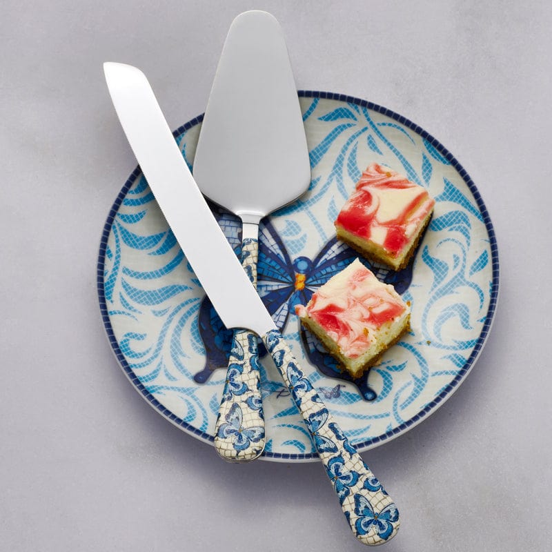 Dolly Parton Mosaic Butterfly 2 Piece Cake Knife and Server Set