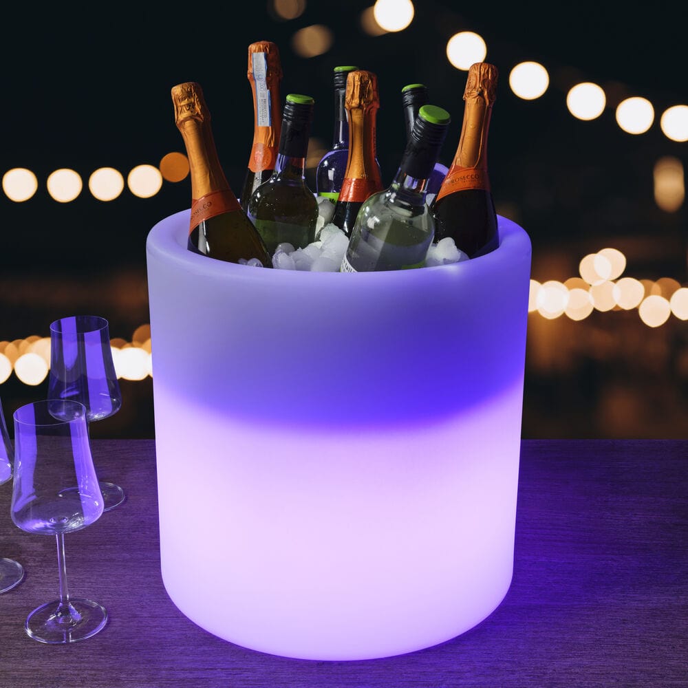 LED Rechargeable Color Changing Beverage Ice Bucket Tub