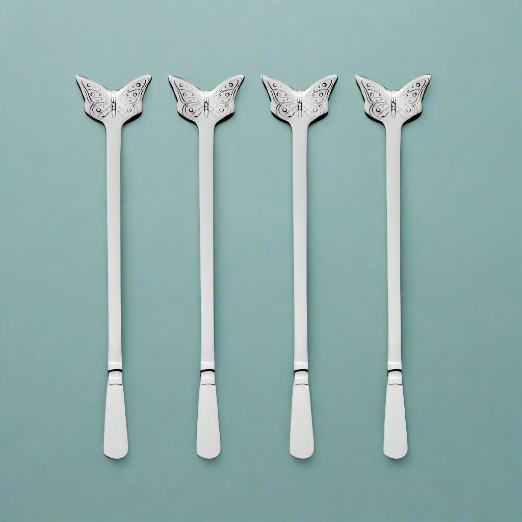 Butterfly Set of 4 Stirrers