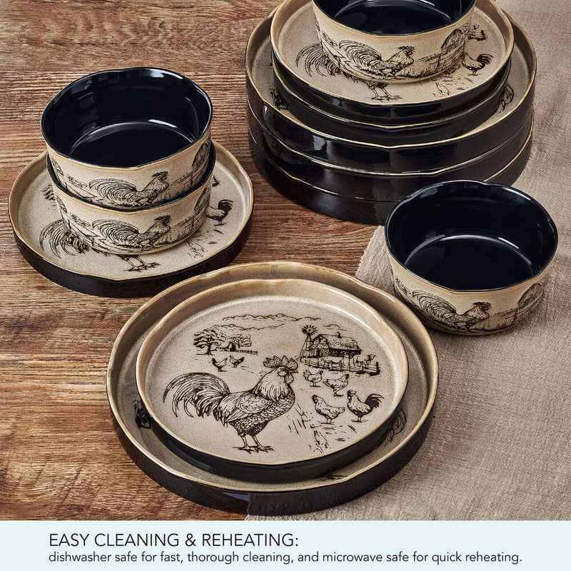 Rooster Dinnerware Sets Clearance