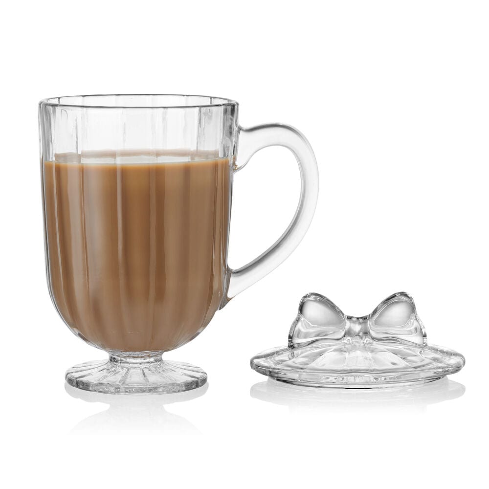 Darbie Angell Bliss Set of 2 Footed Drinking Glasses with Lids