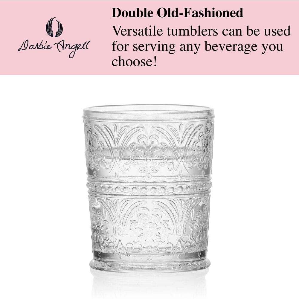 Darbie Angell Wanderlust Set of 4 Double Old Fashioned Glasses