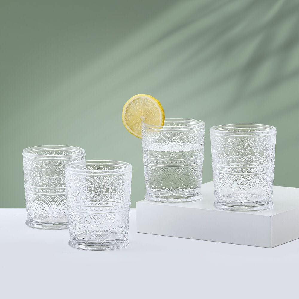 Darbie Angell Wanderlust Set of 4 Double Old Fashioned Glasses