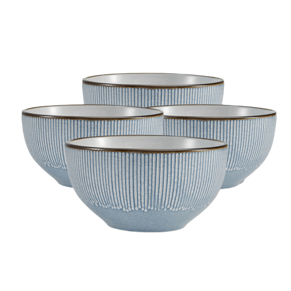 Arlie Blue Set of 4 Soup Cereal Bowls