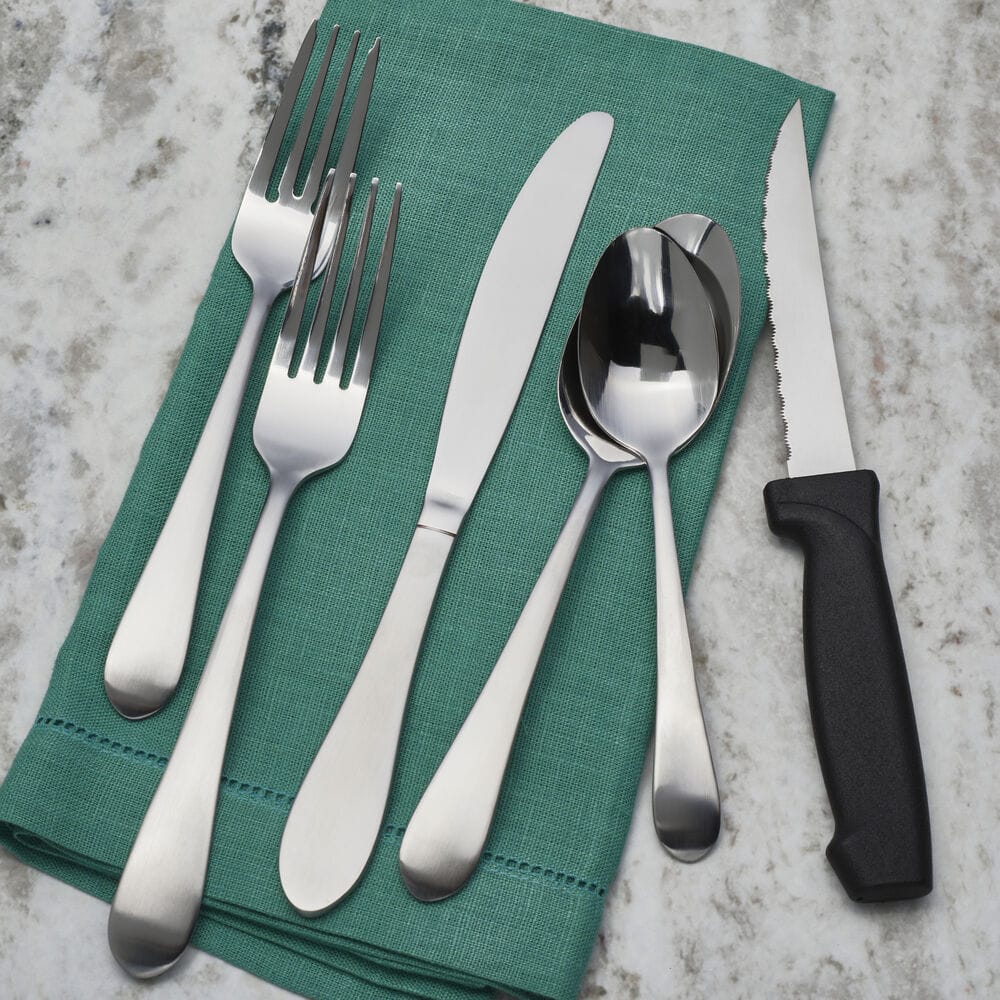 Salisbury Satin 48 Piece Flatware Set, Service for 8