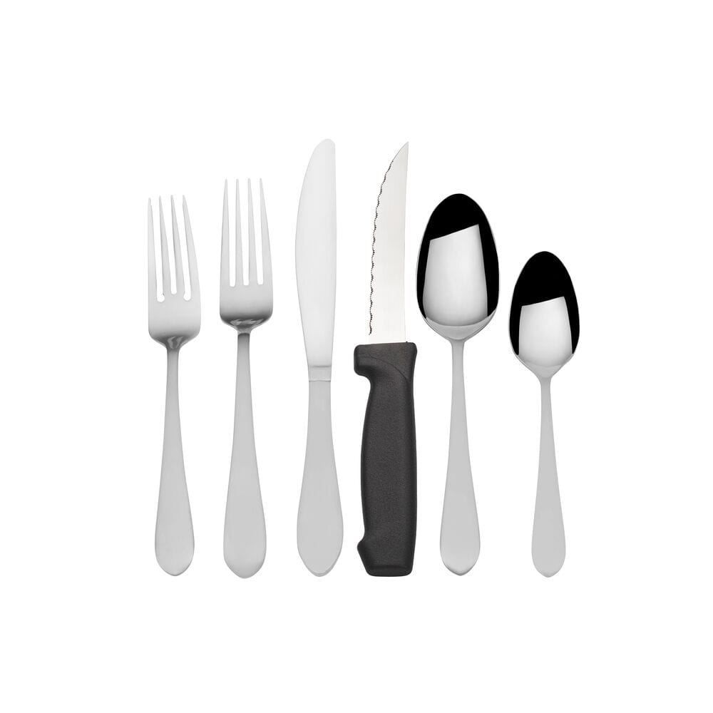 Salisbury Satin 48 Piece Flatware Set, Service for 8