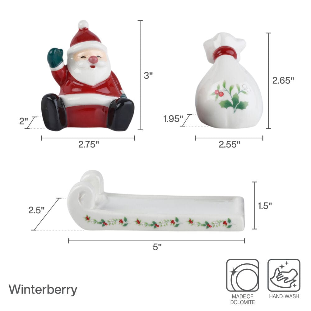 Winterberry® Santa Sled Salt and Pepper Set