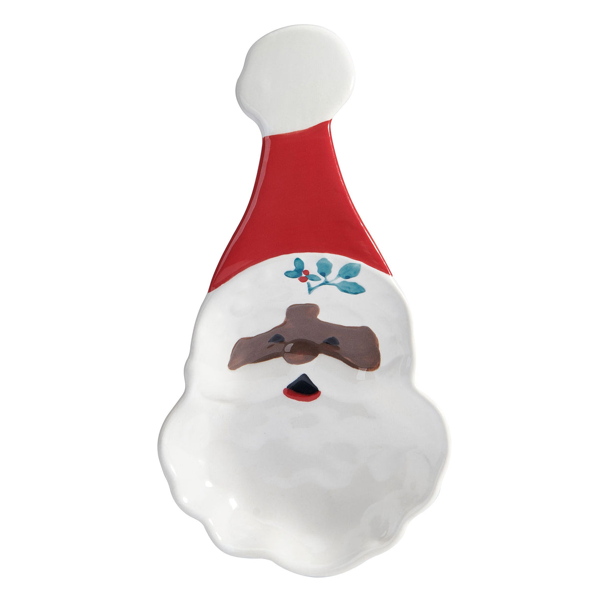 Winterberry® African American Jolly Santa Spoon Rest