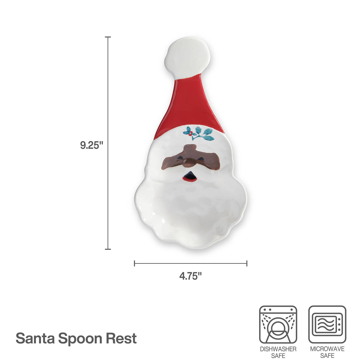 Winterberry® African American Jolly Santa Spoon Rest