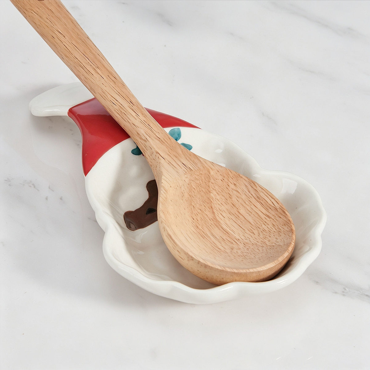 Winterberry® African American Jolly Santa Spoon Rest