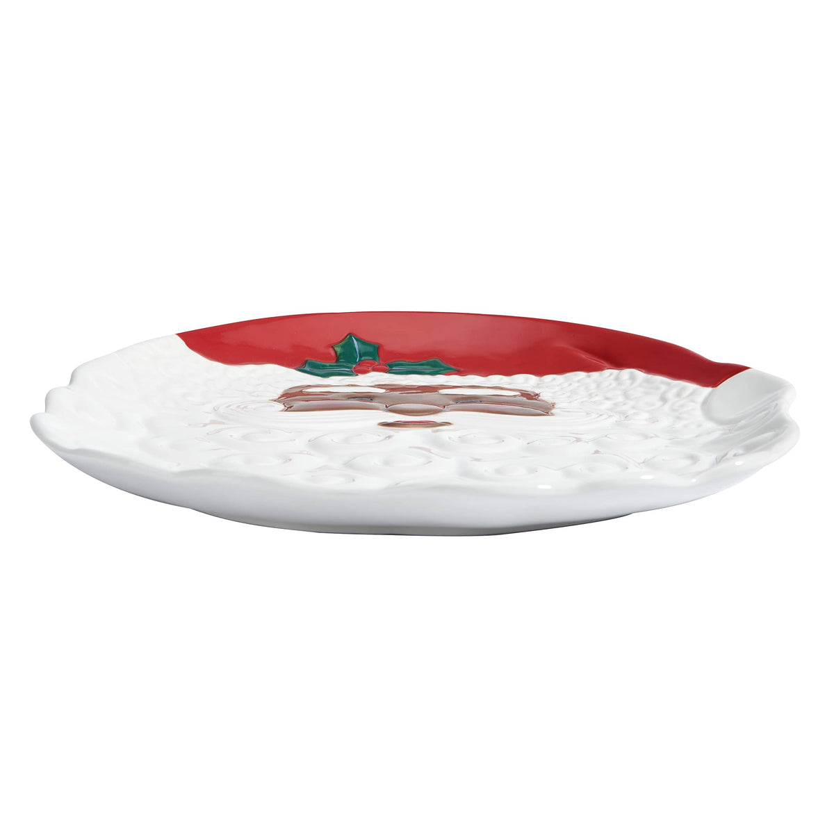 Winterberry® African American Santa Figural Platter