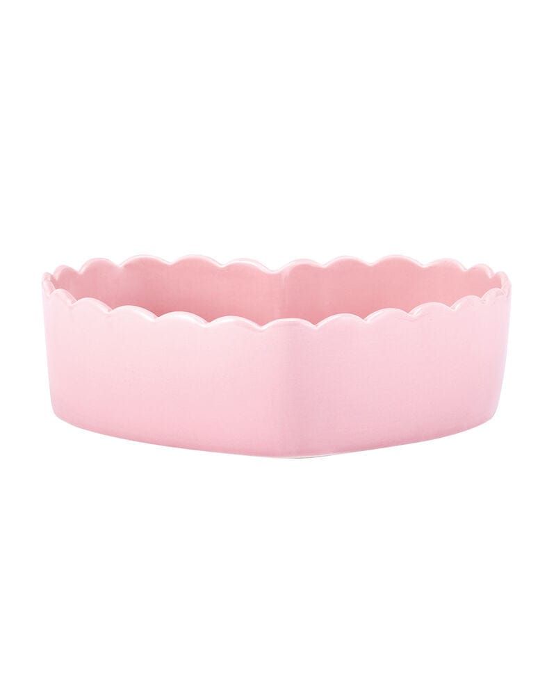 Tea Rose Pink Heart Serve Bowl